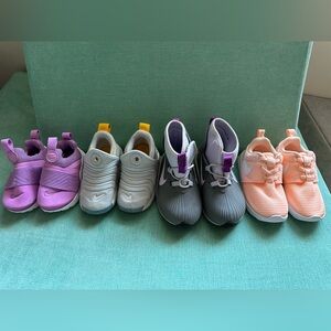 Lot of Size 6,7,8,9 girls Nikes. Great condition, barely worn.